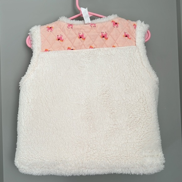 Matilda Jane reversible peach horse vest; size 4. - Picture 4 of 6